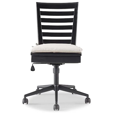 Swivel Desk Chair with Lift-Lid Seat Storage